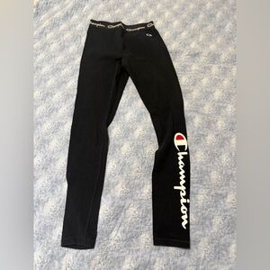 Champion Women's Black Jeggings with Logo